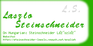 laszlo steinschneider business card